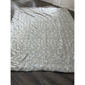 King Size Floral Comforter Set Green Two Pillow Cases Cottagecore Farmhouse